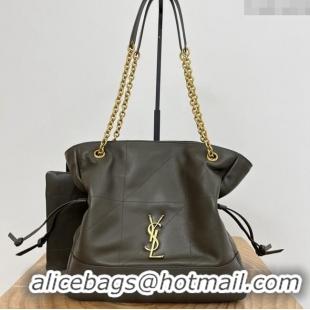 Top Grade Saint Laurent Jamie Shopping Small Bag in Lambskin 833948 Light Musk 2025