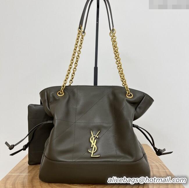 Top Grade Saint Laurent Jamie Shopping Small Bag in Lambskin 833948 Light Musk 2025