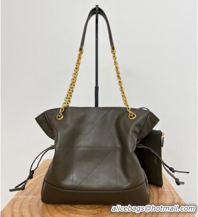 Top Grade Saint Laurent Jamie Shopping Small Bag in Lambskin 833948 Light Musk 2025