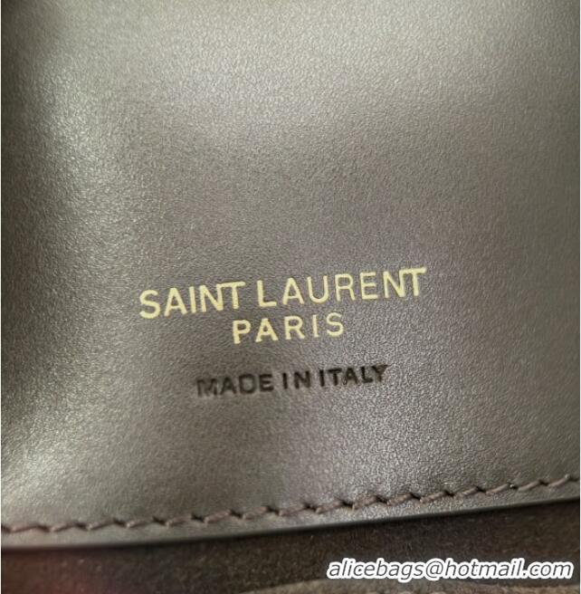 Buy Discount Saint Laurent LE 37 Mini Bucket Bag in Shiny Calfskin 765870 Light Musk 2025 Top Quality