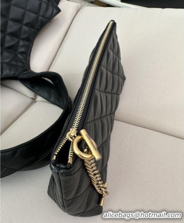 Best Price Saint Laurent Icare Maxi Shopping Bag in Quilted Lambskin 698651 Black 2025 Top Quality