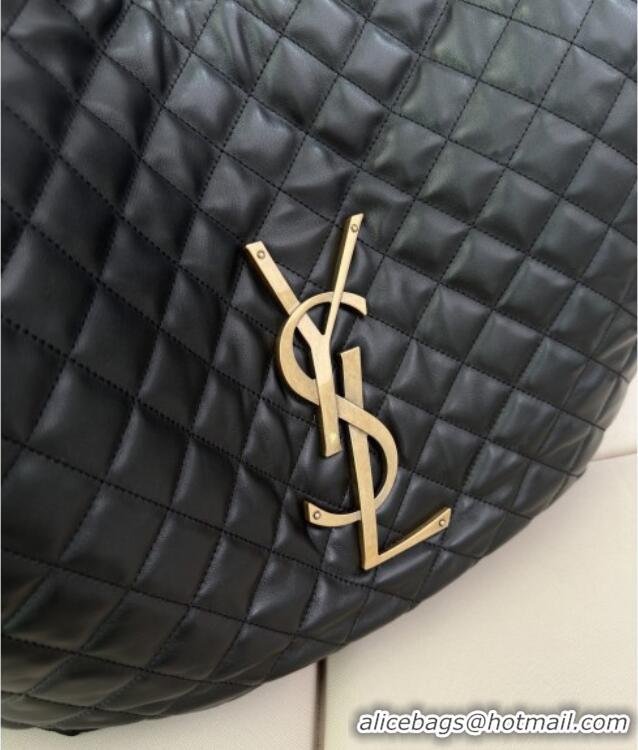 Best Price Saint Laurent Icare Maxi Shopping Bag in Quilted Lambskin 698651 Black 2025 Top Quality
