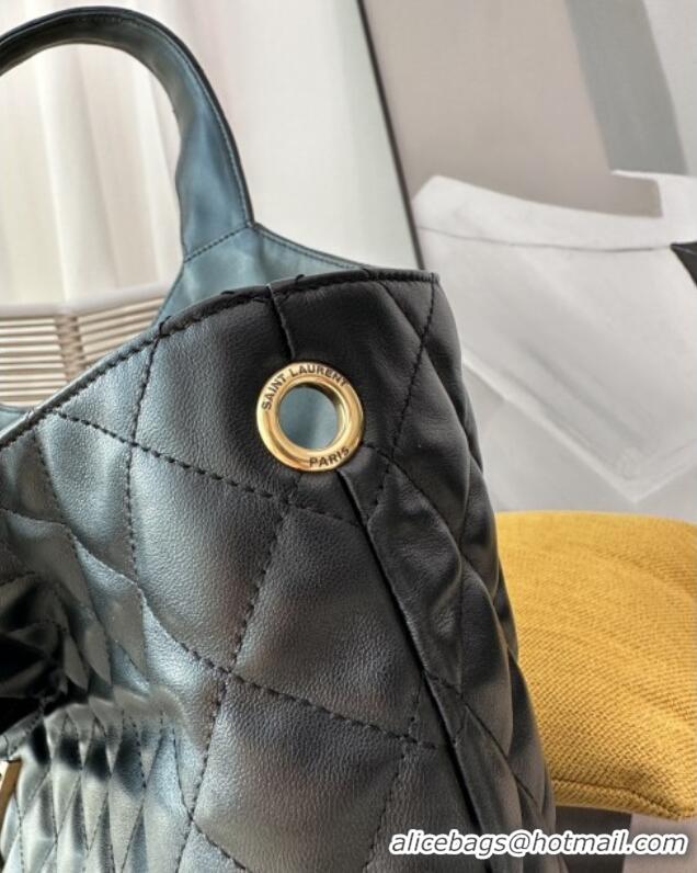 Best Price Saint Laurent Icare Maxi Shopping Bag in Quilted Lambskin 698651 Black 2025 Top Quality
