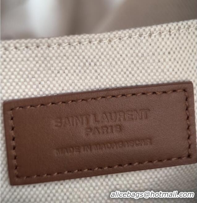 Discount Saint Laurent Jamie Shopping Bag in Raffia Straw 809824 Beige 2025 Top Quality