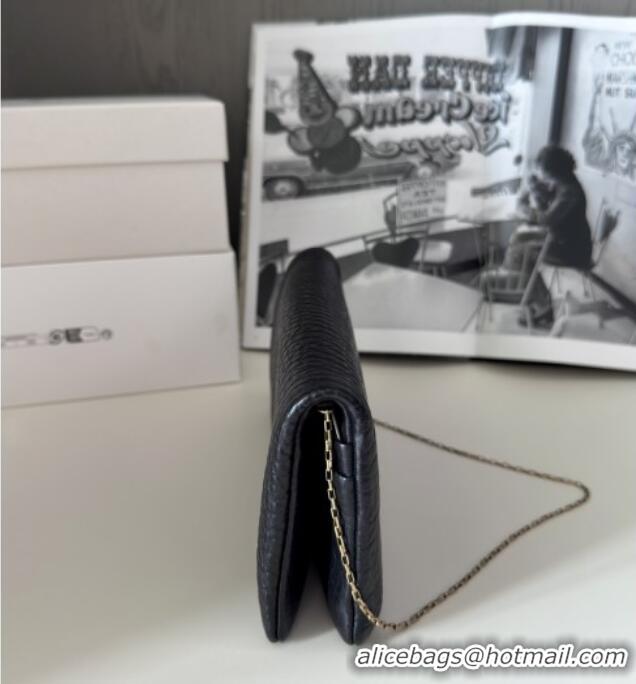 New Design Saint Laurent Calypso Lambskin Chain Mini Bag 801712 Black 2025 Top Quality