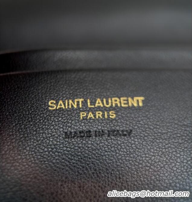 New Design Saint Laurent Calypso Lambskin Chain Mini Bag 801712 Black 2025 Top Quality