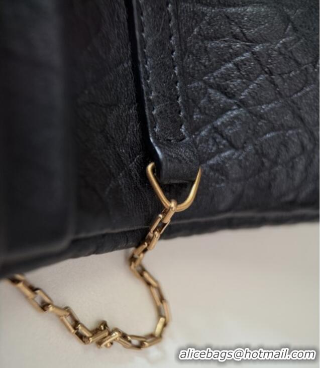 New Design Saint Laurent Calypso Chain Mini Bag in Finely Grained Leather 801712 Black 2025 Top Quality