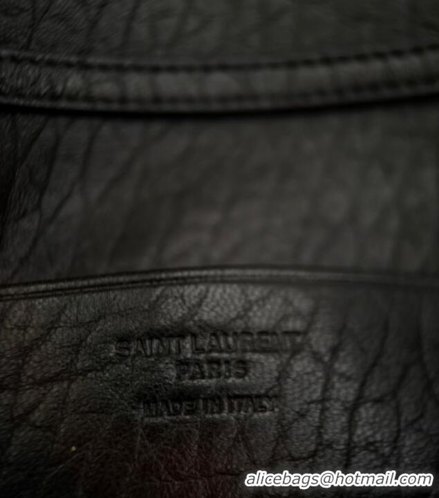 New Design Saint Laurent Calypso Chain Mini Bag in Finely Grained Leather 801712 Black 2025 Top Quality