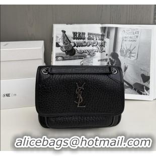 Shop Discount Saint Laurent Niki Baby Bag in Grained Lambskin 633179 Black 2025 Top Quality