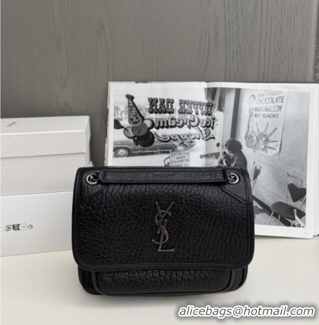 Shop Discount Saint Laurent Niki Baby Bag in Grained Lambskin 633179 Black 2025 Top Quality