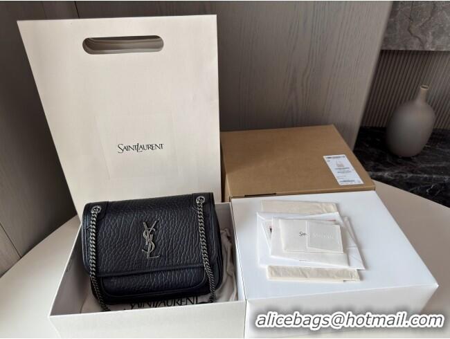Shop Discount Saint Laurent Niki Baby Bag in Grained Lambskin 633179 Black 2025 Top Quality