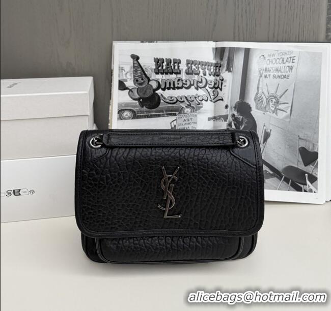 Shop Discount Saint Laurent Niki Baby Bag in Grained Lambskin 633179 Black 2025 Top Quality