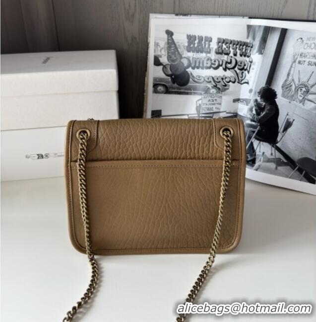 Promotional Saint Laurent Niki Baby Bag in Grained Lambskin 633179 Dark Cork 2025 Top Quality