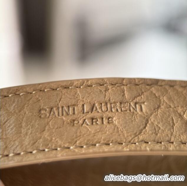 Promotional Saint Laurent Niki Baby Bag in Grained Lambskin 633179 Dark Cork 2025 Top Quality