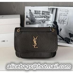 Pretty Style Saint Laurent Niki Baby Bag in Grained Lambskin 633179 Dark Green 2025 Top Quality