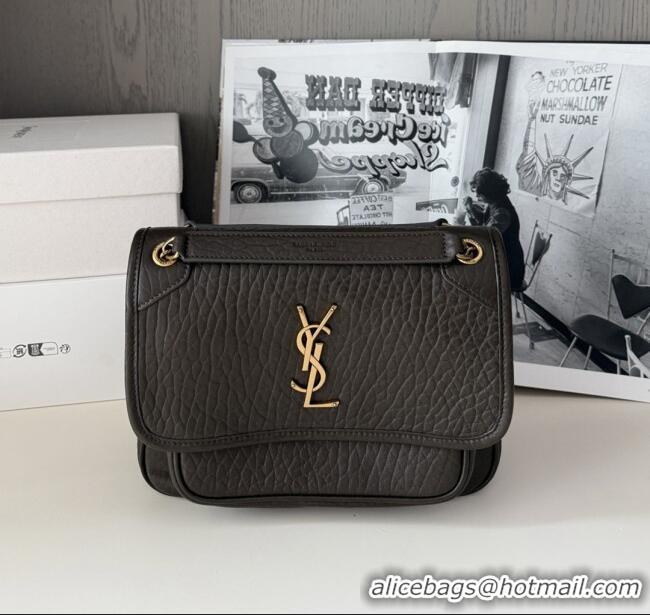 Pretty Style Saint Laurent Niki Baby Bag in Grained Lambskin 633179 Dark Green 2025 Top Quality