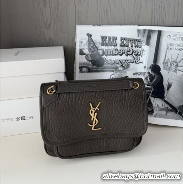 Pretty Style Saint Laurent Niki Baby Bag in Grained Lambskin 633179 Dark Green 2025 Top Quality