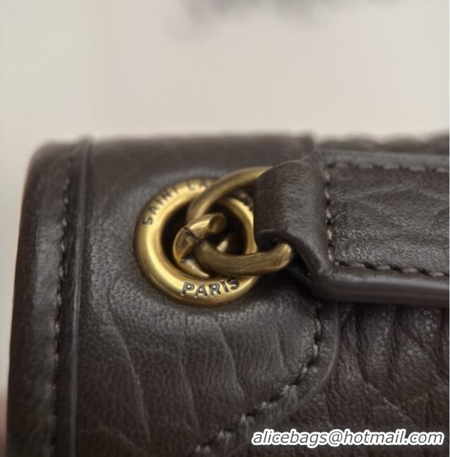 Pretty Style Saint Laurent Niki Baby Bag in Grained Lambskin 633179 Dark Green 2025 Top Quality