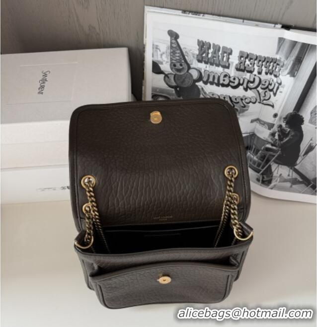 Pretty Style Saint Laurent Niki Baby Bag in Grained Lambskin 633179 Dark Green 2025 Top Quality