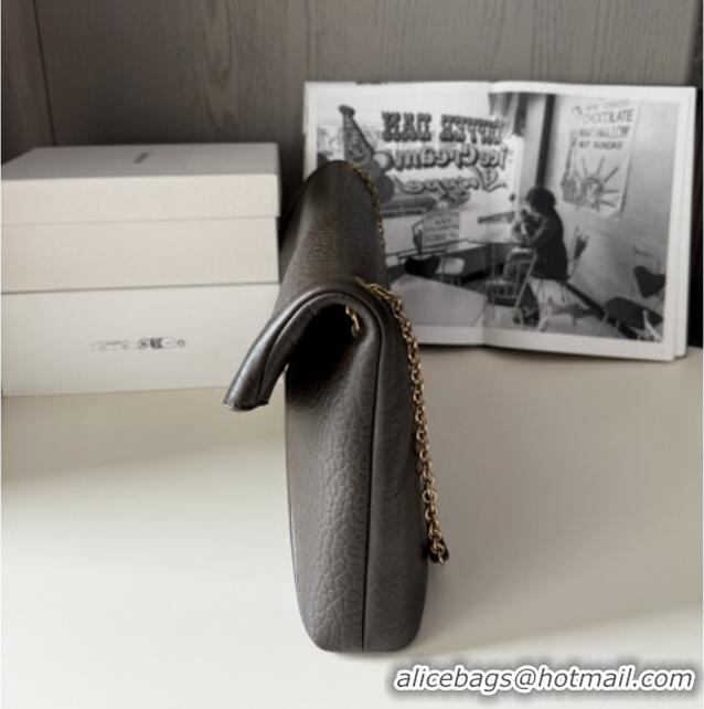 Famous Brand Saint Laurent Cassander XXL Envelope Pouch On Chain in Grained Lambskin 841702 Light Musk 2025