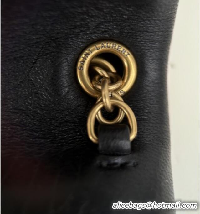 New Fashion Saint Laurent Cassander XXL Envelope Pouch On Chain in Grained Lambskin 841702 Black 2025