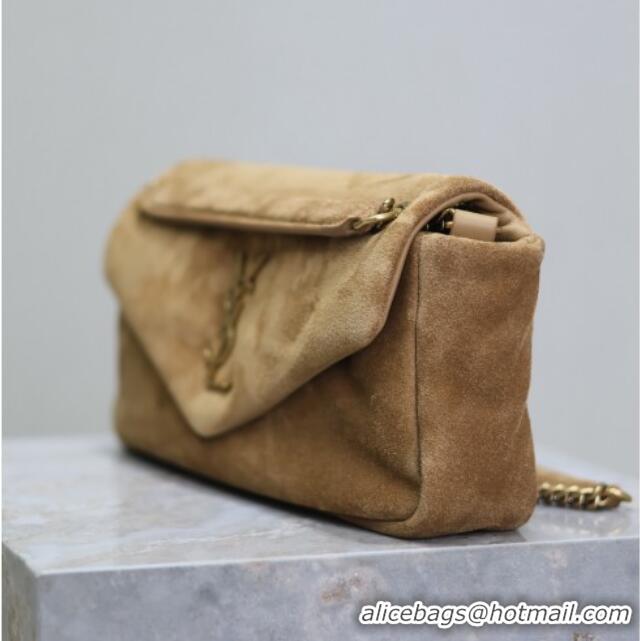 Trendy Design Saint Laurent Calypso Small Bag in Suede 734153 Brown 2025