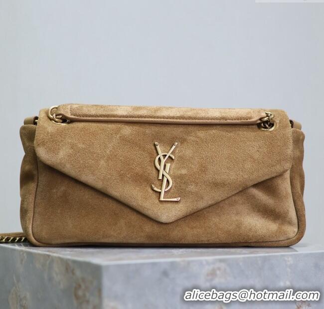 Trendy Design Saint Laurent Calypso Small Bag in Suede 734153 Brown 2025