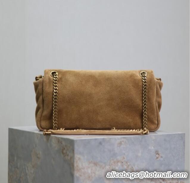 Trendy Design Saint Laurent Calypso Small Bag in Suede 734153 Brown 2025