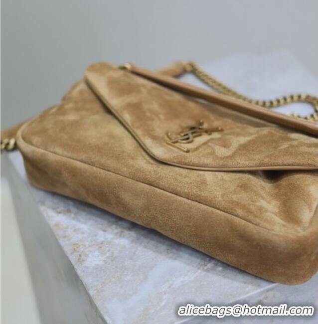 Trendy Design Saint Laurent Calypso Small Bag in Suede 734153 Brown 2025