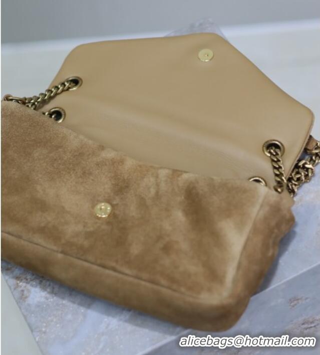 Trendy Design Saint Laurent Calypso Small Bag in Suede 734153 Brown 2025