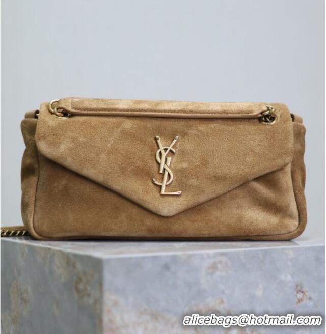 Trendy Design Saint Laurent Calypso Small Bag in Suede 734153 Brown 2025