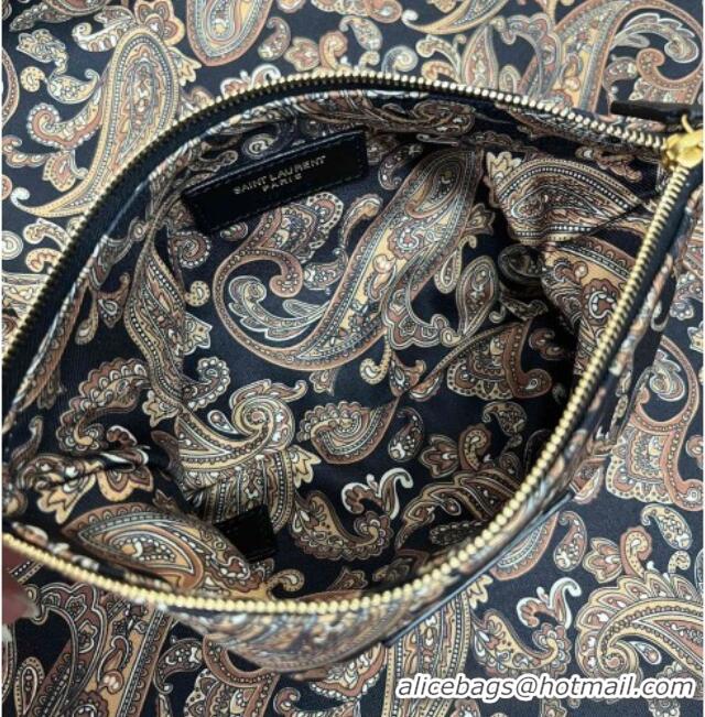 Big Discount Saint Laurent Amalia Bag in Paisley Silk Twilly with Chain 834750 Navy Blue/Multicolor 2025