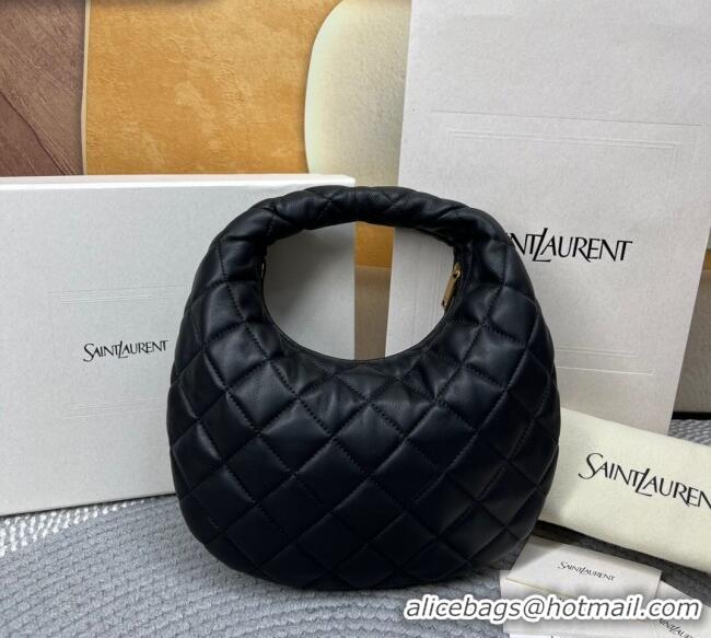 Best Price Saint Laurent Icarino Mini Bag in Quilted Nappa Leather 851689 Black 2025