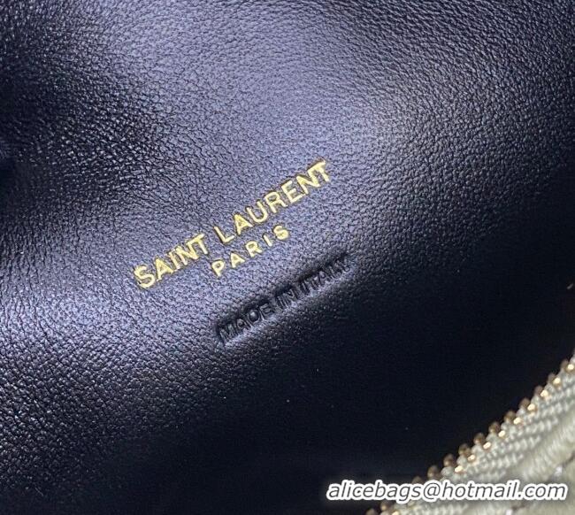 Low Price Saint Laurent Icarino Mini Bag in Quilted Nappa Leather 851689 Moss Green/Gold 2025