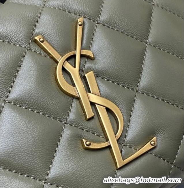 New Design Saint Laurent Icarino Mini Bag in Quilted Nappa Leather 851689 Dusty Green 2025