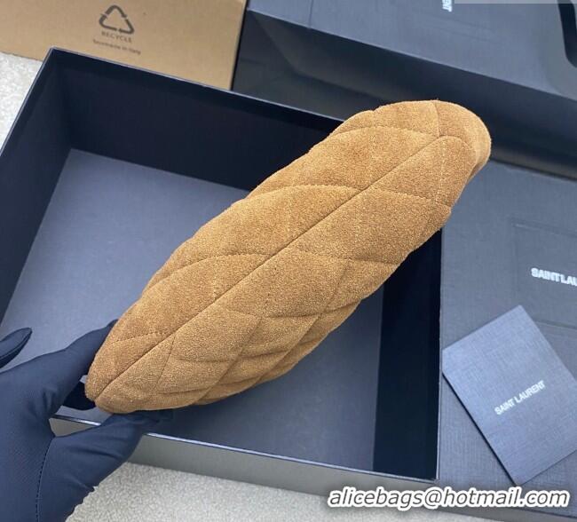Big Discount Saint Laurent Icarino Mini Bag in Quilted Suede 851689 Caramel Cognac Brown 2025
