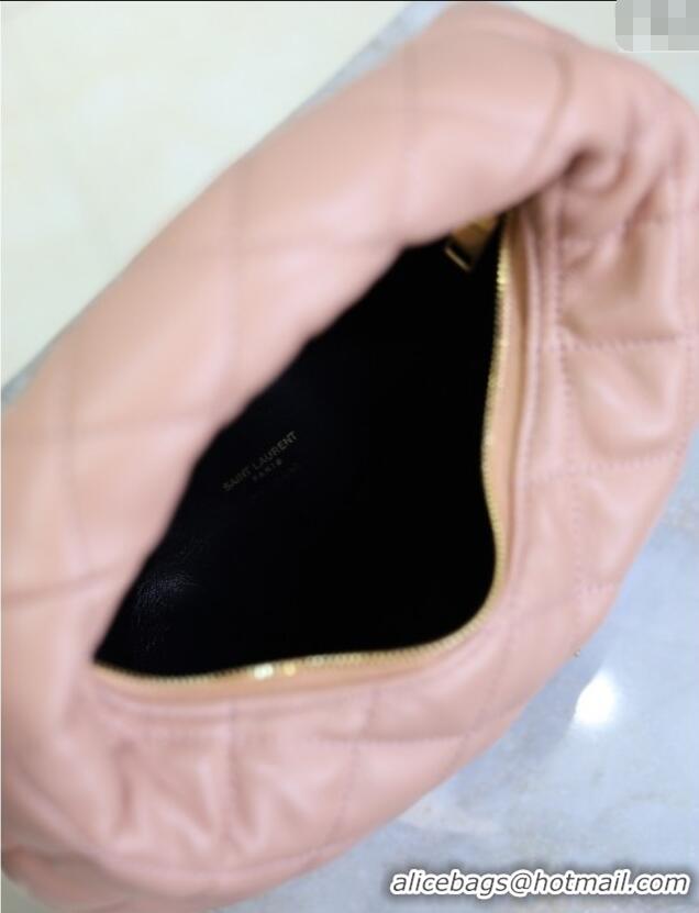 Top Quality Saint Laurent Icarino Mini Bag in Quilted Nappa Leather 851689 Hortensia Pink 2025