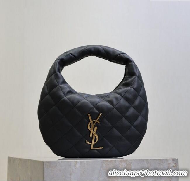 Promotional Saint Laurent Icarino Mini Bag in Quilted Nappa Leather 851689 Dark Grey 2025