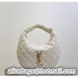 Luxury Discount Saint Laurent Icarino Mini Bag in Quilted Nappa Leather 851689 White 2025