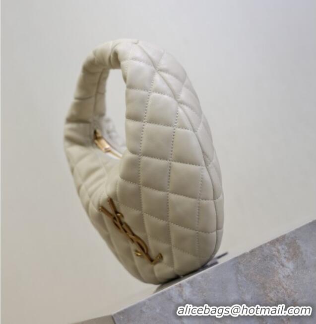 Luxury Discount Saint Laurent Icarino Mini Bag in Quilted Nappa Leather 851689 White 2025