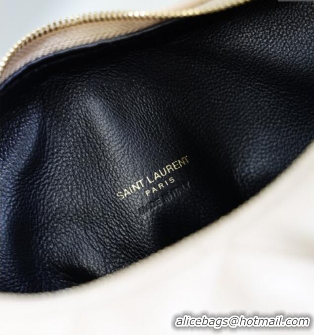 Good Quality Saint Laurent Icarino Mini Bag in Quilted Nappa Leather 851689 Beige Pink 2025