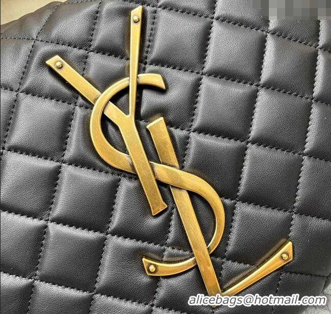 Unique Discount Saint Laurent Icarino Hobo Bag in Quilted Nappa Leather 858160 Black 2025