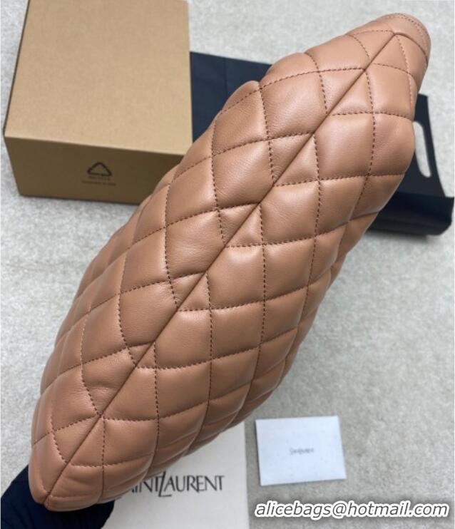 Good Product Saint Laurent Icarino Hobo Bag in Quilted Nappa Leather 858160 Rose Pink 2025