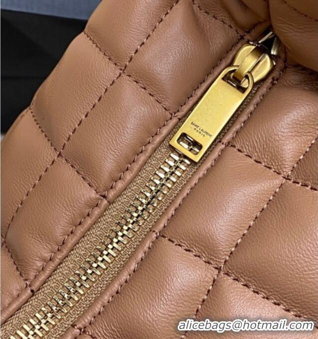 Good Product Saint Laurent Icarino Hobo Bag in Quilted Nappa Leather 858160 Rose Pink 2025