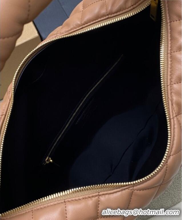 Good Product Saint Laurent Icarino Hobo Bag in Quilted Nappa Leather 858160 Rose Pink 2025