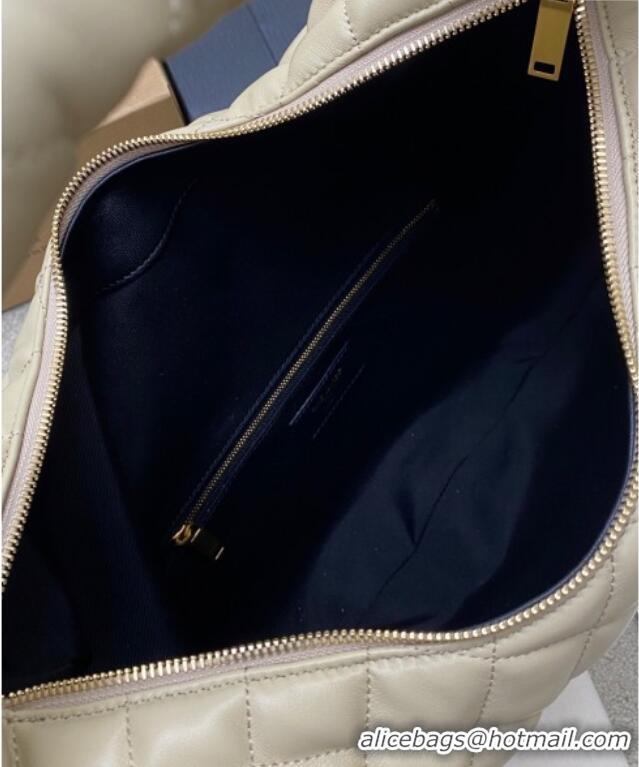 Super Quality Saint Laurent Icarino Hobo Bag in Quilted Nappa Leather 858160 Light Apricot 2025