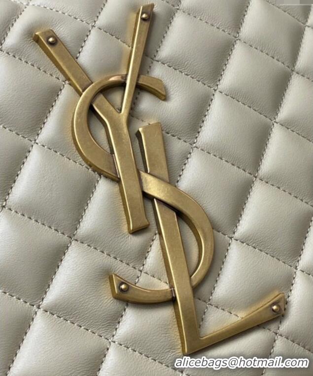 Super Quality Saint Laurent Icarino Hobo Bag in Quilted Nappa Leather 858160 Light Apricot 2025