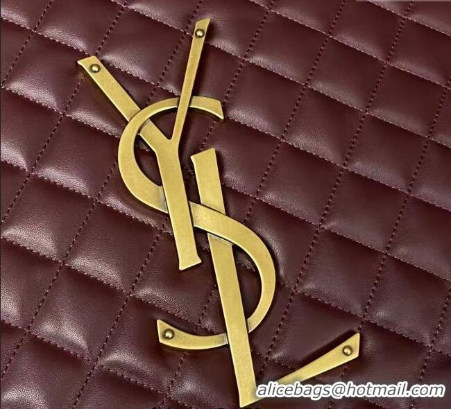 Trendy Design Saint Laurent Icare Maxi Shopping Bag in Quilted Nappa Leather 698651 Burgundy 2025