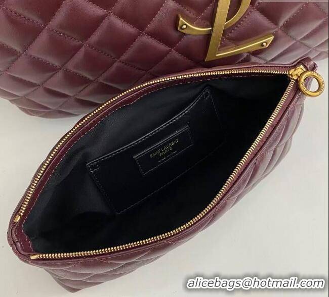 Trendy Design Saint Laurent Icare Maxi Shopping Bag in Quilted Nappa Leather 698651 Burgundy 2025