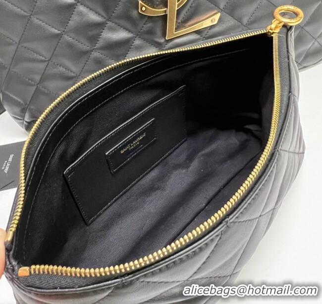 Best Price Saint Laurent Icare Maxi Shopping Bag in Quilted Nappa Leather 698651 Black 2025